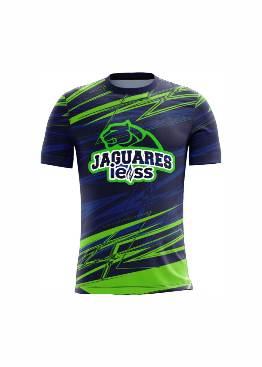PLAYERA DEPORTIVA AZUL PARA PORRA CORTE FEMENIL